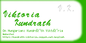 viktoria kundrath business card